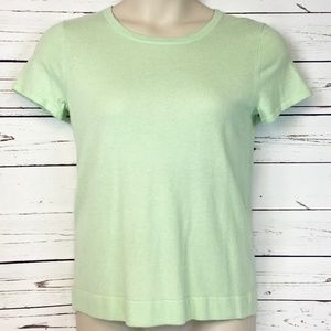 J Crew Women’s Short Sleeve Sweater Mint Green
